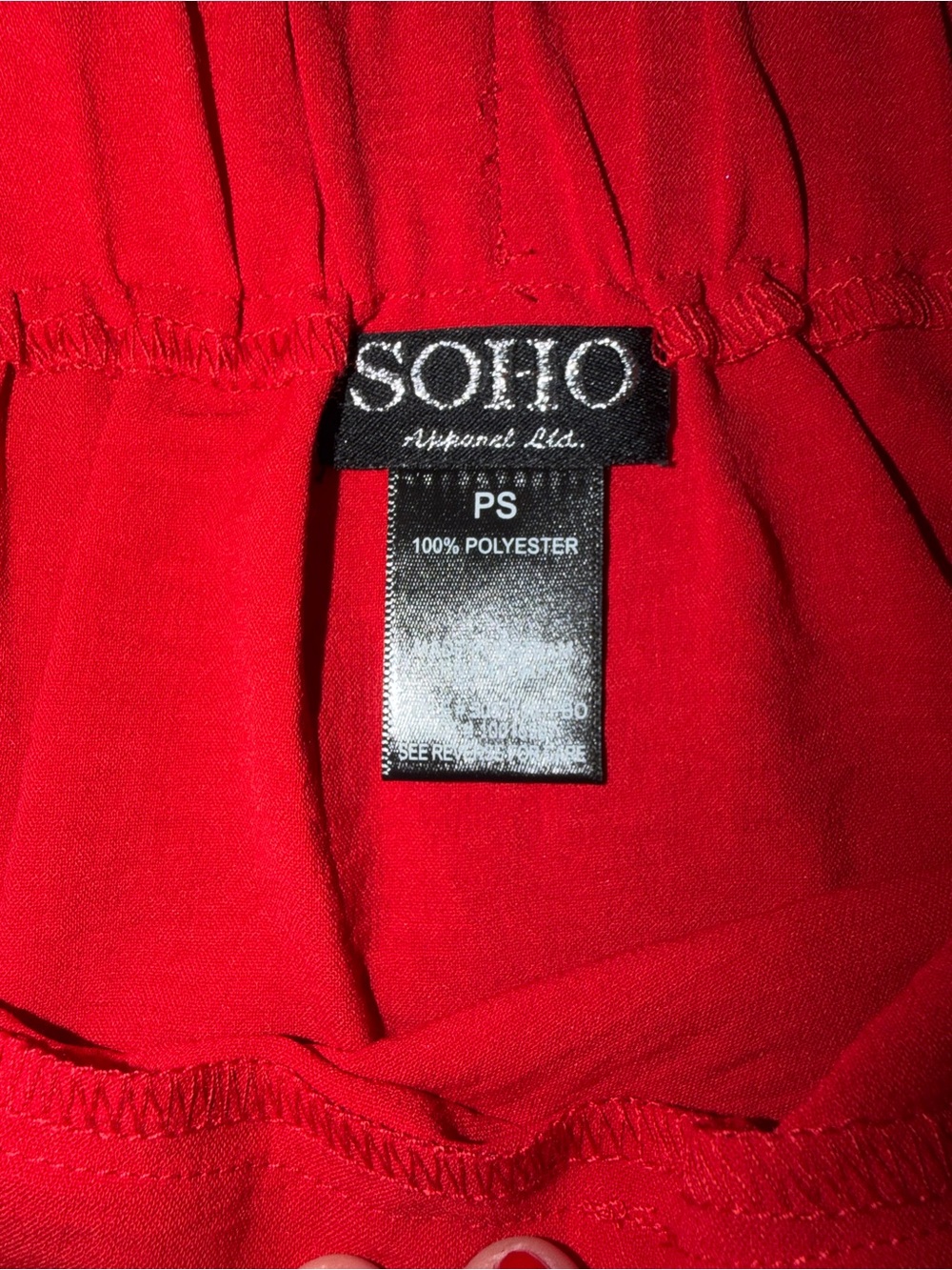 Soho Red Tie-Front Skort - Picture 4 of 6